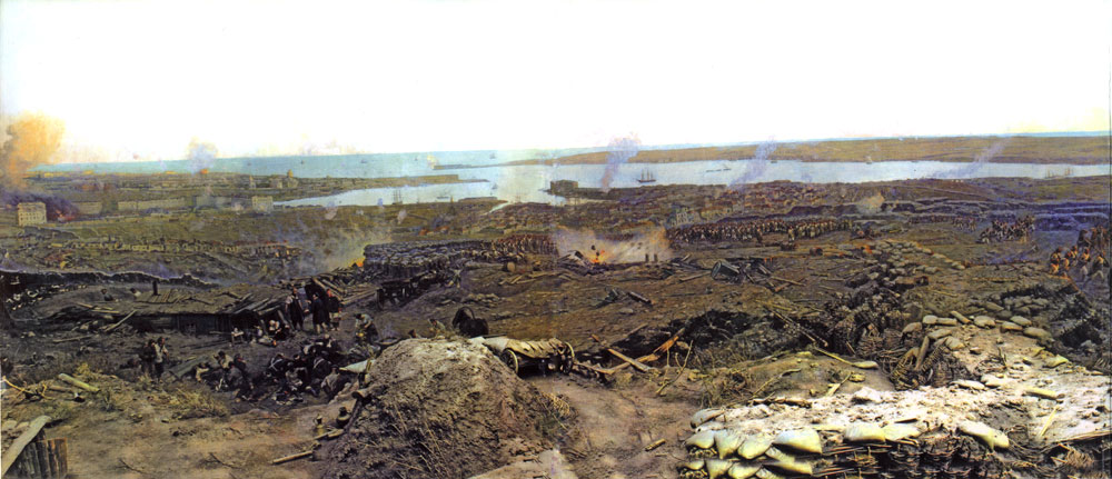 Фрагмент панорамы 'Оборона Севастополя 1854 - 1855 гг.' 