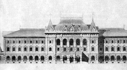 Здание городской думы в Москве, построенное по проекту архитектора Д. Н. Чичагова (1892)