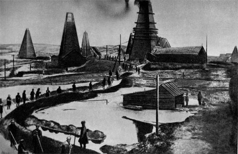 Нефтянные промыслы Ротшильда. Бибиэйбат. Баку. 1890-е