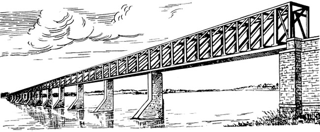 Сызранский мост через р. Волгу