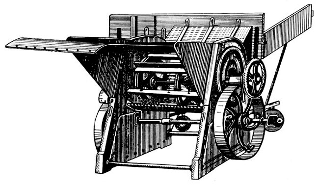 Молотилка простая четырехконная конструкции харьковского завода Вестберга